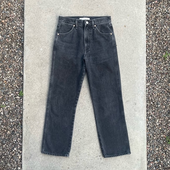 Citizens Of Humanity Denim - Citizens of Humanity x Wilfred Liv Crop High Rise Denim 24 25 Black Aritzia